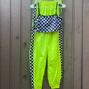 Neon Checkered Set